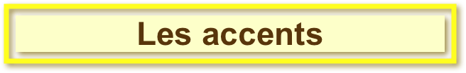 Les accents